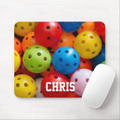 Farbige Pickleballs Mousepad (Mit Mouse)