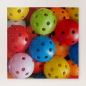Farbige Pickleballs Puzzle (Horizontal)