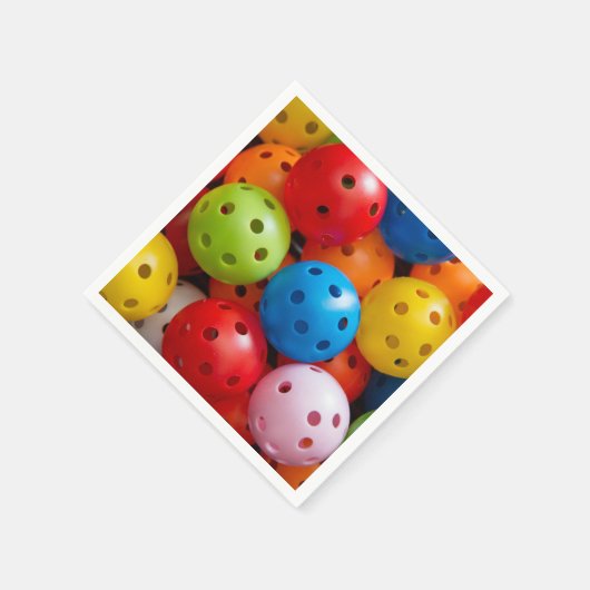 Farbige Pickleballs Serviette (Ecke)