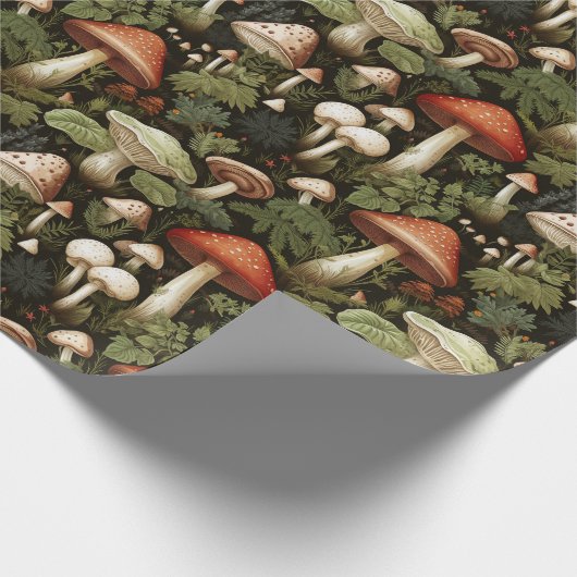 Farbige Pilze 2 - Geschenkpapier (Ecke)