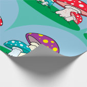Farbige Pilze Geschenkpapier
