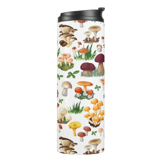 Farbige Pilze und Gras Thermosbecher (Nach links gedreht)