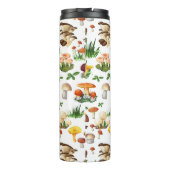 Farbige Pilze und Gras Thermosbecher (Rückseite)