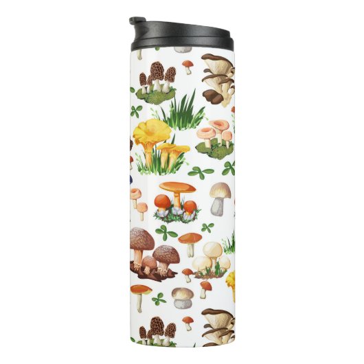 Farbige Pilze und Gras Thermosbecher (Nach rechts gedreht)