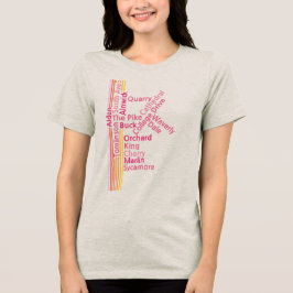 Farbige Pine Run Park T-Shirt Tri-Blend Shirt
