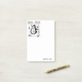 Farbige Pinguine-Hummeln Post-it Klebezettel (Auf Schreibtisch)