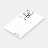 Farbige Pinguine-Hummeln Post-it Klebezettel (angewinkelt)