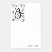 Farbige Pinguine-Hummeln Post-it Klebezettel (Vorderseite)