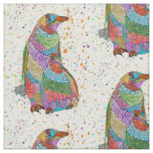 Farbige Pinguine und Baby Chick Fabric Stoff (Muster)