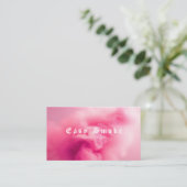 Farbige Pink Smoke Vape Shop Visitenkarte (Stehend Vorderseite)