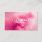 Farbige Pink Smoke Vape Shop Visitenkarte (Vorderseite)