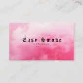 Farbige Pink Smoke Vape Shop Visitenkarte (Vorderseite)