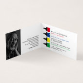 Farbige Pinsel, Maler und Dekorator Visitenkarten (Innenseite)