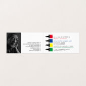 Farbige Pinsel, Maler und Dekorator Visitenkarten (Innenseite Aufgefaltet)