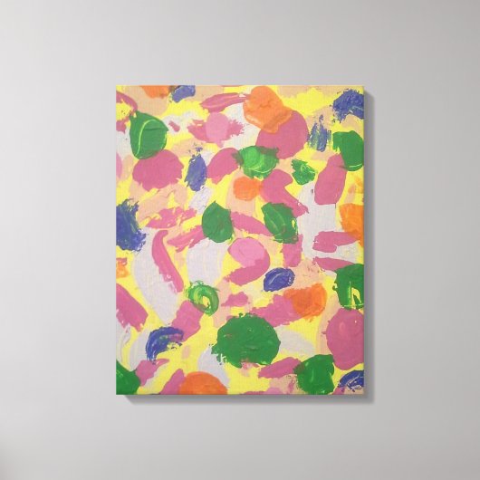 Farbige Pinselstriche Abstrakt Art Leinwand drucke (Vorderseite)