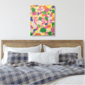 Farbige Pinselstriche Abstrakt Art Leinwand drucke (Insitu (Schlafzimmer))