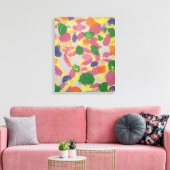 Farbige Pinselstriche Abstrakt Art Leinwand drucke (Insitu (Wohnzimmer))
