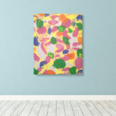 Farbige Pinselstriche Abstrakt Art Leinwand drucke (Insitu (Holzboden))
