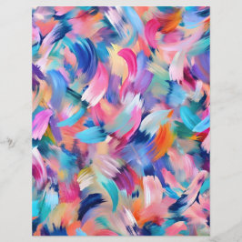 Farbige Pinselstriche abstraktes Scrapbook