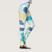 Farbige Pinselstriche Leggings (Rechts)