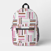 Farbige Pinselstriche Personalisiert Bedruckter Rucksack (Vorderseite)