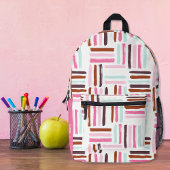 Farbige Pinselstriche Personalisiert Bedruckter Rucksack