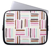 Farbige Pinselstriche Personalisiert Laptopschutzhülle (Vorderseite)