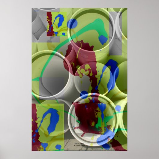 Farbige Pipes Poster (Vorne)