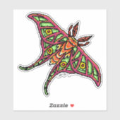 Farbige Pixel Luna Motion Aufkleber (Blatt)