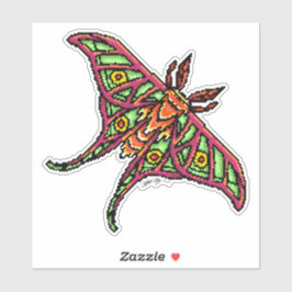 Farbige Pixel Luna Motion Aufkleber