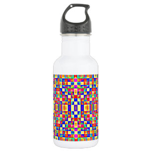 Farbige Pixel Trinkflasche