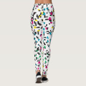Farbige Pixelblöcke für Leggings (Rückseite)