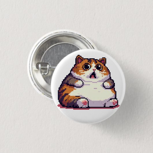 Farbige Pixelkunst Button (Vorne & Hinten)