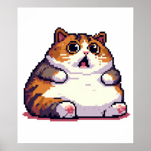Farbige Pixelkunst Poster