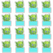 Farbige Plannenaufkleber mit Cartoon-Süße Tier Aufkleber (Vorderseite)