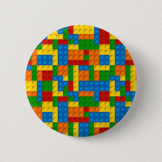 farbige Plastikblöcke Button (Vorderseite)