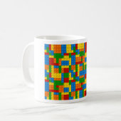 farbige Plastikblöcke Kaffeetasse (Vorderseite Links)