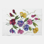 Farbige Platterbsen Geschirrtuch (Horizontal)