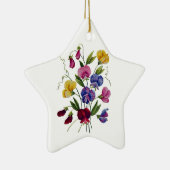 Farbige Platterbsen Keramikornament (Rechts)