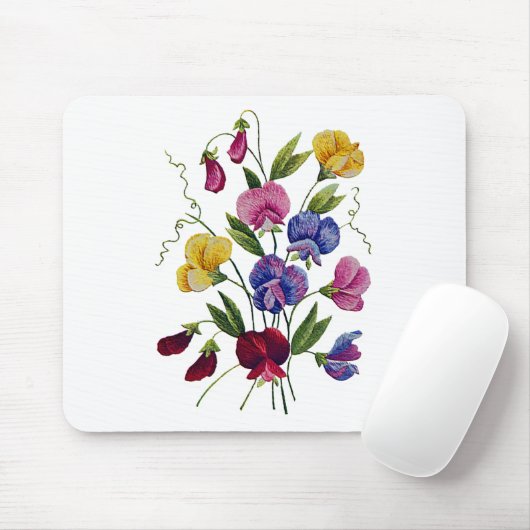 Farbige Platterbsen Mousepad (Mit Mouse)