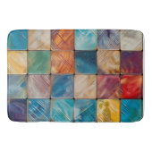 Farbige Plätze Badematte (Vorderseite)