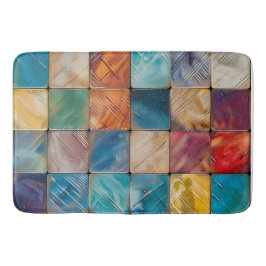 Farbige Plätze Badematte