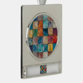 Farbige Plätze Banner-Ornament Silber (Rechts)