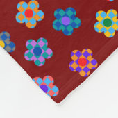 Farbige Plätze Fleecedecke (Ecke)