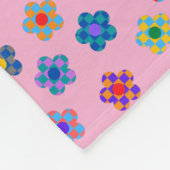 Farbige Plätze Fleecedecke (Ecke)