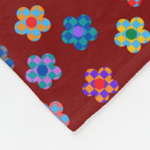 Farbige Plätze Fleecedecke (Ecke)