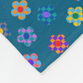 Farbige Plätze Fleecedecke (Ecke)