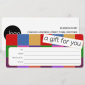 FARBIGE PLÄTZE FÜR DAS GESCHÄFTSLOGO-GIFT (Vorne/Hinten)