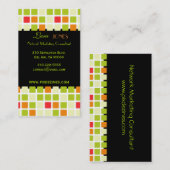Farbige Plätze für Visitenkarten Visitenkarte (Vorne/Hinten)