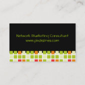 Farbige Plätze für Visitenkarten Visitenkarte (Rückseite)